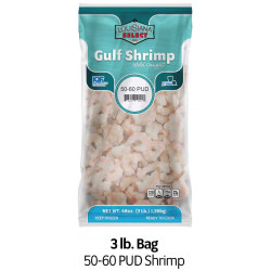 Louisiana Select 3lb BAG 50-60 PUD Shrimp