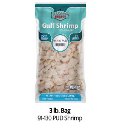 Louisiana Select 3lb BAG 91-130 PUD Shrimp