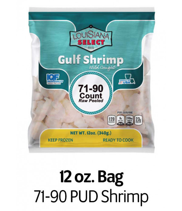 Louisiana Select 12oz BAG 71-90 PUD Shrimp