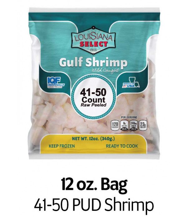 Louisiana Select 12oz BAG 41-50 PUD Shrimp