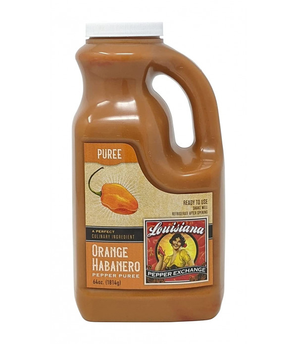 Orange Habanero Pepper Puree 64oz Louisiana Pepper Exchange