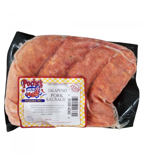 Poche's Jalapeno Pork Sausage 1lb
