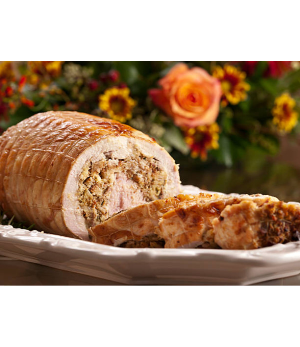 Poche's Deboned Turkey with Pork Stuffing