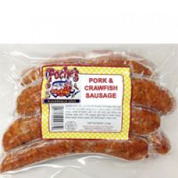 Poche's Crawfish & Pork Sausage 1lb
