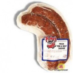 Poche's Fresh Beef & Pork Sausage 1lb