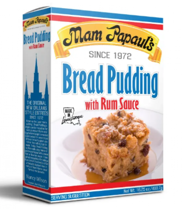 Mam Papaul's Bread Pudding w/ Rum Sauce