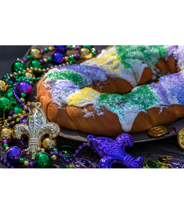 Caluda's Traditional King Cake (Icing on the Side)