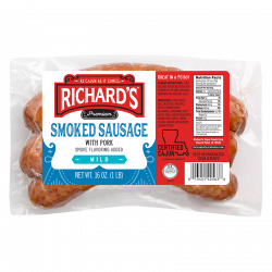 Richards Smoked Pure Pork Sausage 1lb