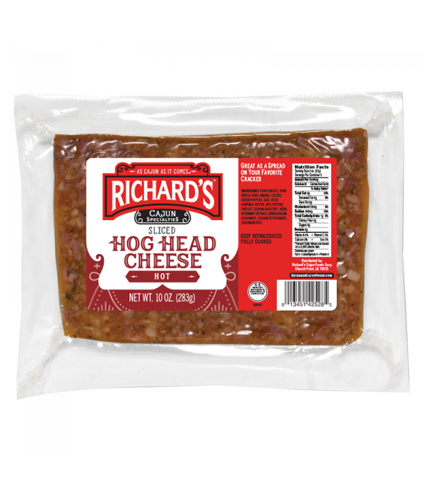 Richards  Cajun Country Hog Head Cheese Hot 10oz