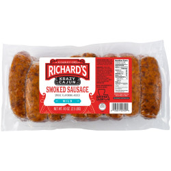 Richard's Krazy Cajun Link Mild Smoked Sausage 2.5lb
