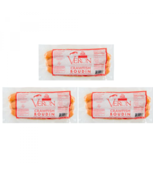 Veron Crawfish Boudin (Pack of 3) - Shipping Included