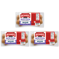 Richards Smoked Boudin (Pack of 3) - Shipping Incl...