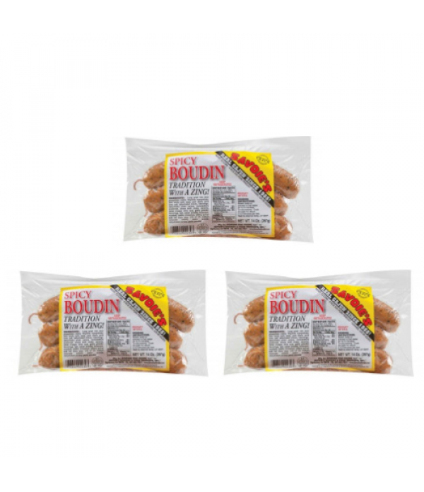 Savoies Spicy Boudin (Pack of 3) - Shipping Included