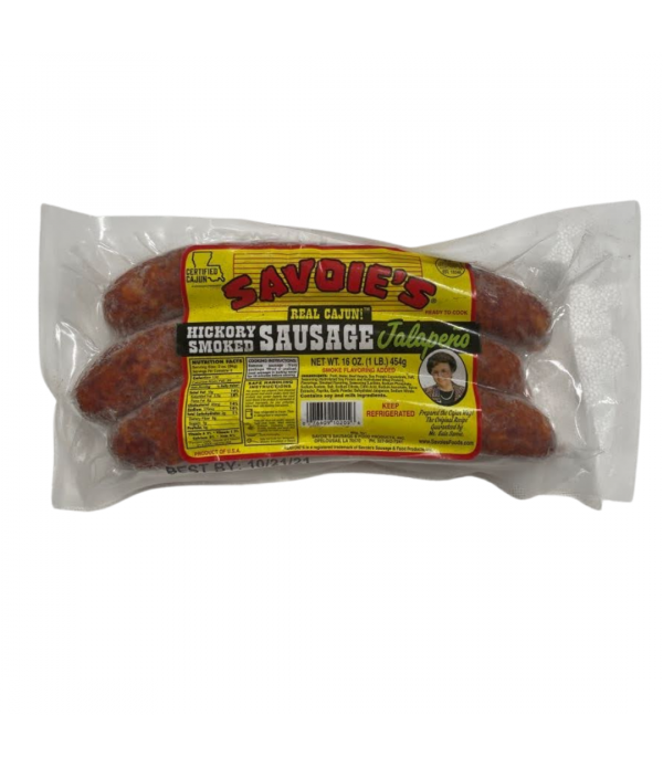 Savoie's Smoked Jalapeno Pork Sausage 12oz