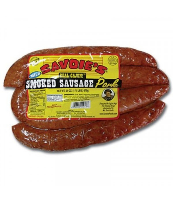 Savoies Smoked Mild Pork Sausage 24oz
