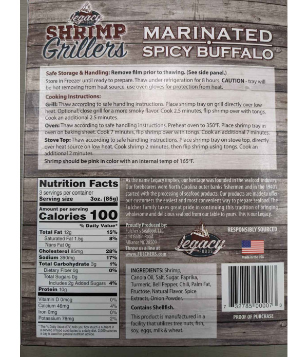 Shrimp Grillers Spicy Buffalo 9.5oz