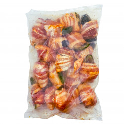 Big Easy Foods Bacon Wrapped Jalapenos with Shrimp & Pepper Jack 2.5lb 