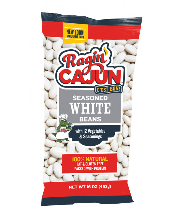 Ragin Cajun Seasoned White Beans 16oz