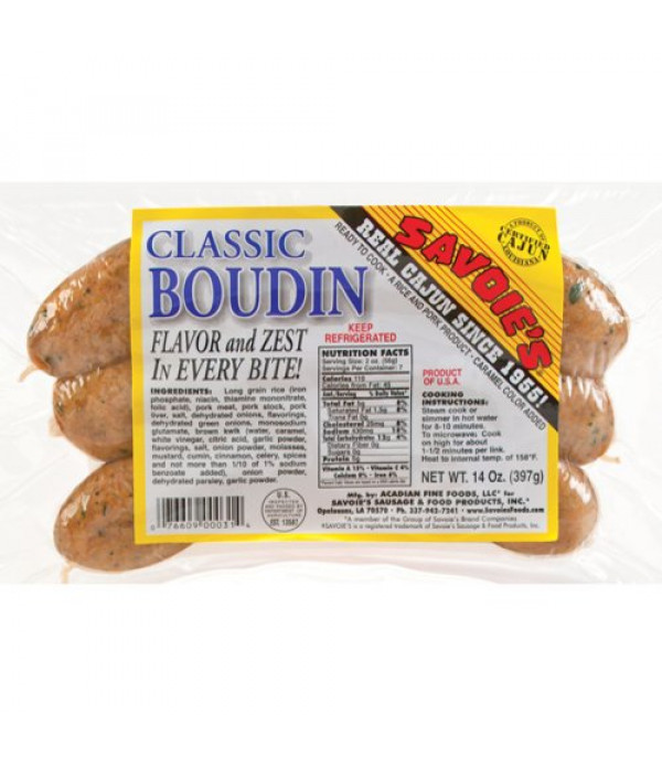 Savoie's Classic Boudin