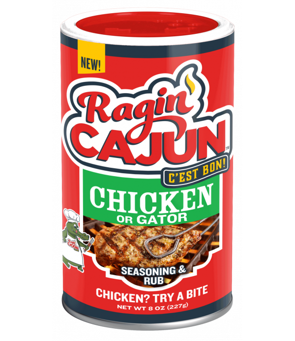 Ragin Cajun 8oz "Chicken or Gator" Cajun Seasoning & Rub