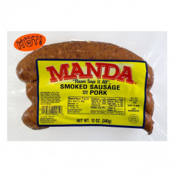 Manda Hot Sausage Links 12oz